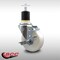 Service Caster 4'' SS Nylon Swivel 1-7/8'' Expanding Stem Caster with Brake SCC-SSEX20S414-NYS-TLB-178 - alternate 3